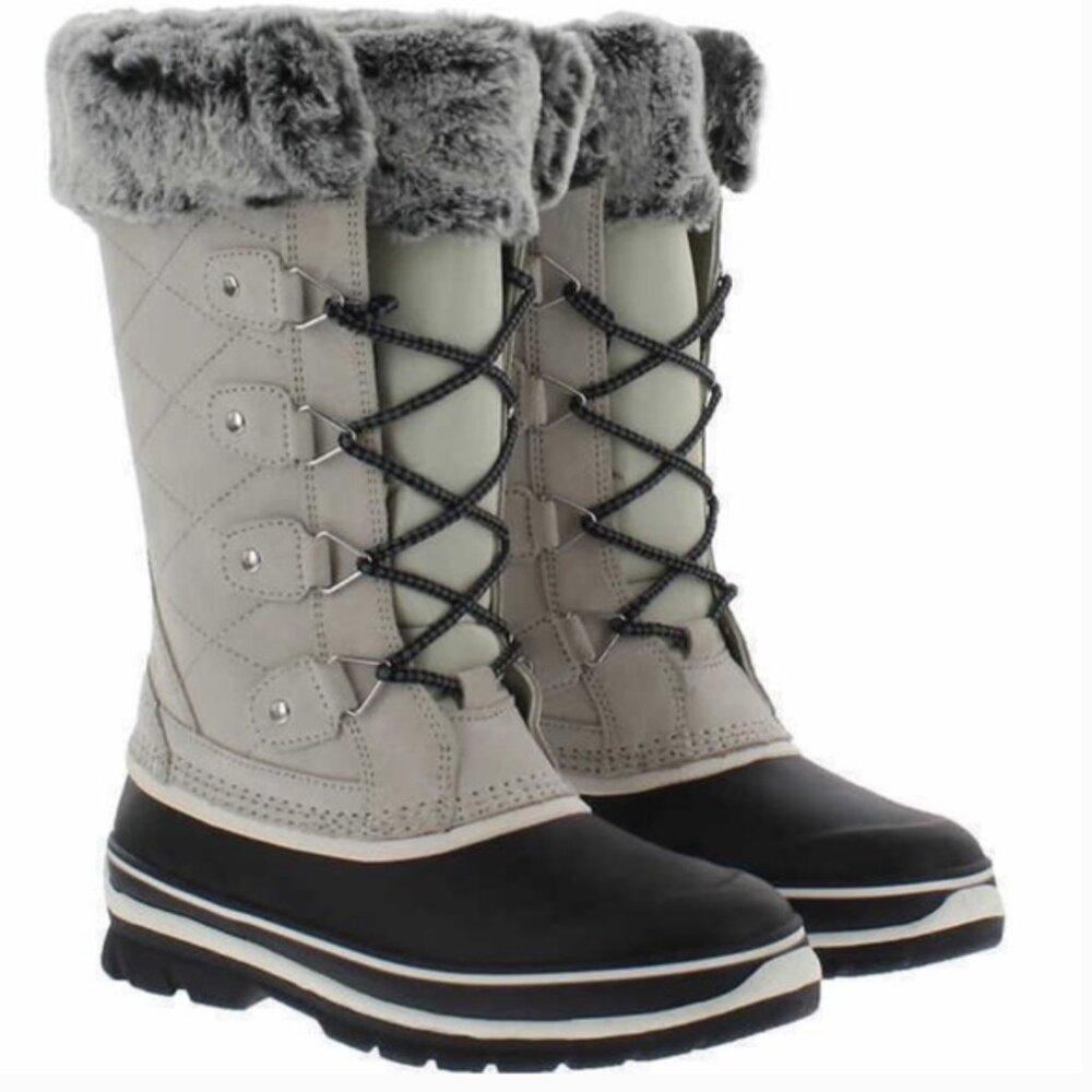 Khombu Emily Suede and Faux Fur Lined Snow / Winter Boots Size 11